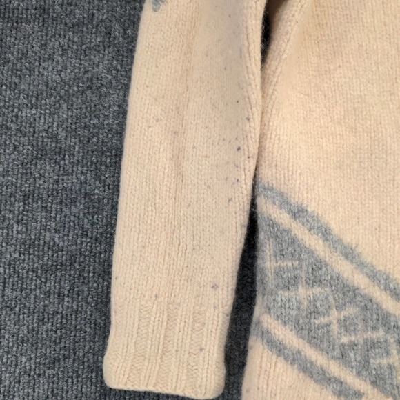 J. Crew With Cashmere Womens Pullover Tile Knit Sweater Tan Gray Small Crew Neck - Picture 9 of 14